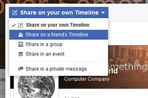 this is how people share a page with you on facebook